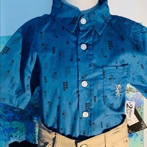Boys 2 Piece Button -up w/Pants